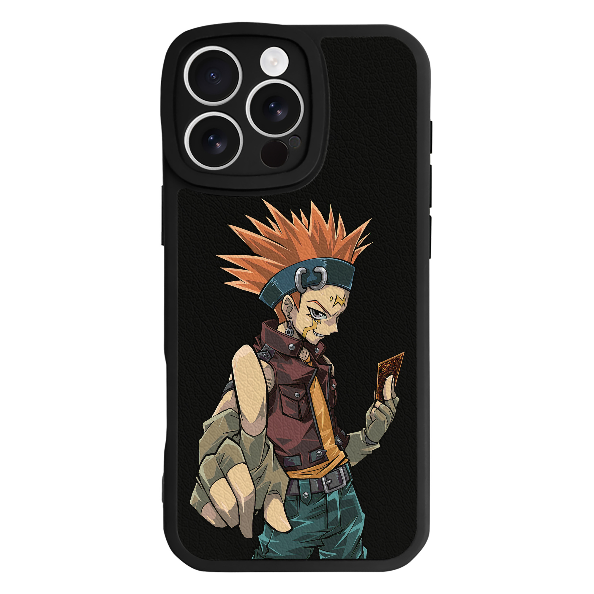 遊☆戯☆王 Yu-Gi-Oh! 【iPhone 16シリーズ対応】シリコンスマホケース（レザー調） 材質：シリコン